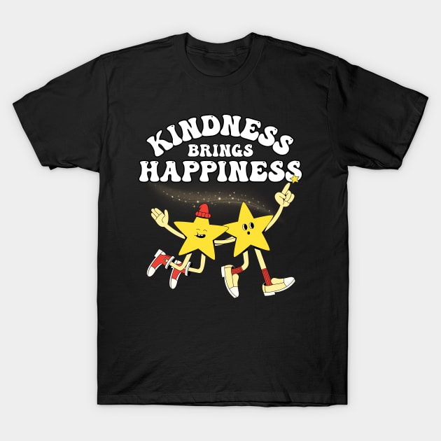 Funny Kidness and Happiness Vintage Retro Stars T-Shirt by ProLakeDesigns